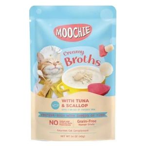  MOOCHIE Broth Tuna & Scallop Cat Food - 40g 
