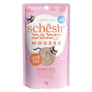 Schesir Baby mousse Salmon and Chicken Cat Food - 70g