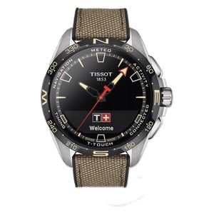 Tissot Watch T1214204705107 For Men - Analog Display, Textile Band - Beige