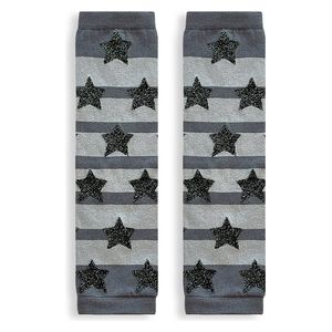  دفاية ساق للبنات بخطوط رمادية 