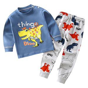  طقم بيجاما للأولاد بنقشة ديناصورات - 6 أشهر -  سنة 