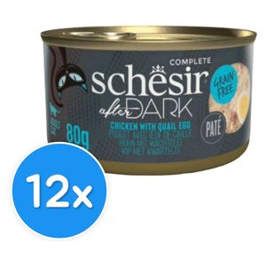 Schesir Chicken with Quail Egg in Pate Cat Food - 12 Pieces