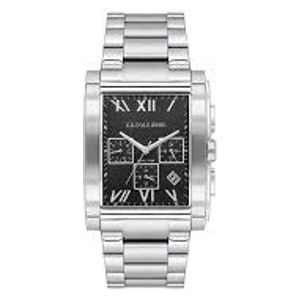  ساعة .يو.اس. بولو اسن للرجال USPA1117-03 - عرض بعقارب, سوار من الستانلس ستيل - سلفر 