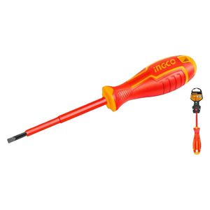  Ingco HISD815125 - Insulated Flat Screwdriver - 125mm - Red 