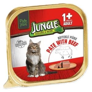  Jungle Adult Pate with Beef Cat Food - 100g 