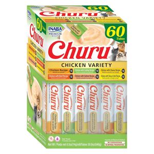  Churu Chicken Varieties Cat Snack - 60 Pieces 