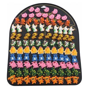  Baagl Rti4344 - Animal Theme Fridge Magnet Set - 100 Pieces - Multi color 