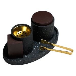  طقم مبخرة رقة هوم - 3 قطع - B-02 - اسود 