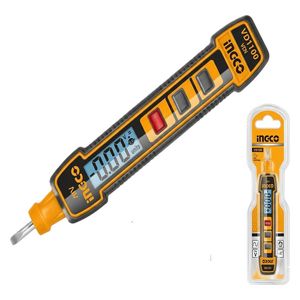  Ingco HSDT33001 - Digital Voltage Tester Screwdriver - Light Orange 