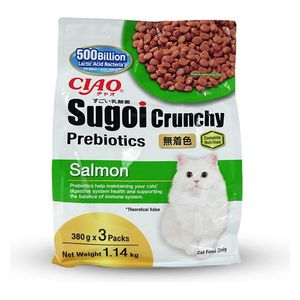Inaba Ciao Sugoi Crunchy Salmon Flavour Cat Food - 1.14 kg
