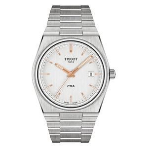 Tissot Watch T1374101103100 For Men - Analog Display, Stainless Steel Band - Silver