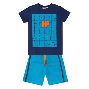 طقم أولاد تيشيرت وشورت هاي بوي - 9 سنوات