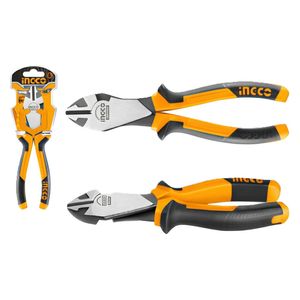  Ingco HHDCP28188 - Heavy-Duty Diagonal Cutting Pliers - 7 inch - Orange/Black 