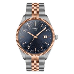 Tissot Watch T1564102204100 For Men - Analog Display, Stainless Steel Band - Rose Gold