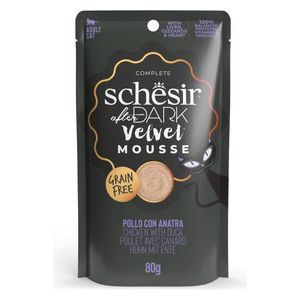Schesir Dark Mousse in Chicken with Duck Cat Food - 80g