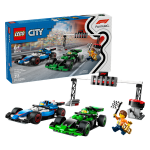  Lego City F1® Grid with VCARB & Sauber Race Cars - 313 Pieces 