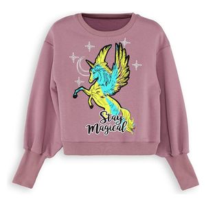  Unicorn Girl Rose Sweatshirt - 6Y 