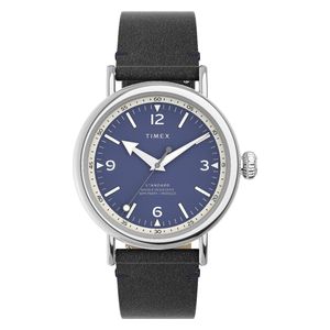 Timex Watch TW2V71300 For Men - Analog Display, Leather Band - Gray