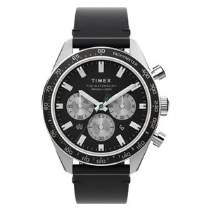  Timex Watch TW2V42500 For Men - Analog Display, Leather Band - Black 