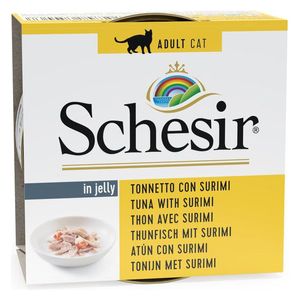 Schesir Tuna With Surimi in Jelly Cat Food - 85g