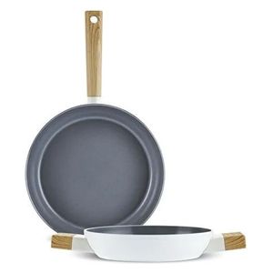  karaca Frypan Set - 2 piece - Cream 