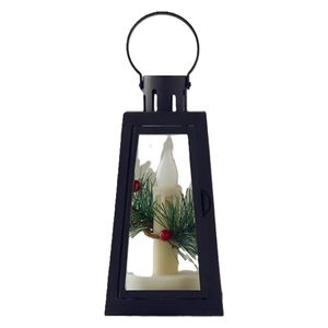  English Home Battery-Powered Lantern - Black 