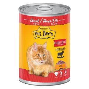  بت بيز طعام للقطط المعقمة بنكهة لحم الغنم - 400 غم 