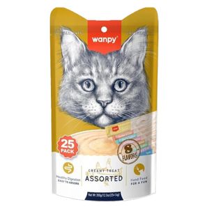 وانبي كريمي تريت طعام قطط متنوع - 25 قطعة