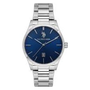 ساعة .يو.اس. بولو اسن للرجال USPA1072B-03 - عرض بعقارب, سوار من الستانلس ستيل - سلفر