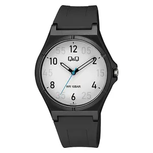  Q&Q Watch V04A-001VY For Men - Analog Display, Resin Band - Black 