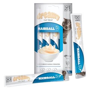  Creamy Hairball Cat Snack - 4 Pieces 