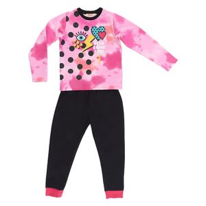 طقم بنات تيشيرت وبنطال تاي داي ريترو - 5 سنوات