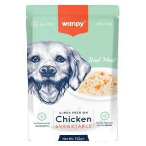  Wanpy Chicken & Vegetables Dog Food - 100g 