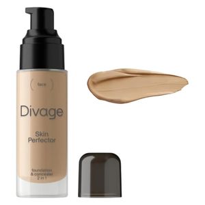  Divage Skin Perfector Foundation & Concealer 2 IN 1, Full Coverage Hydrating Liquid - 03 SP 