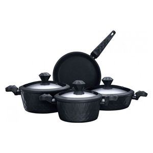 طقم ادوات طهي كاراكا - 7 قطع - اسود