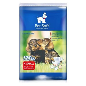  Pet Soft Female Diapers - 12 Pieces 