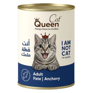 Queen Cat Adult Pate Anchovy Cat Food - 400g