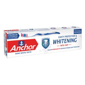  Anchor Toothpaste For Teeth Protection and Whitening With Toothbrush - 150g 