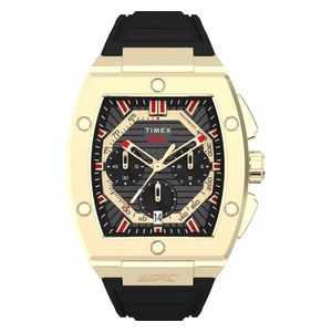  Timex Watch TW2V88000 For Men - Analog Display, Silicon Band - Black 