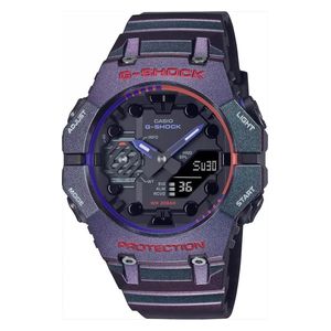  Casio Watch GA-B001AH-6ADR For Men - Analog Display, Resin Band - Purple 