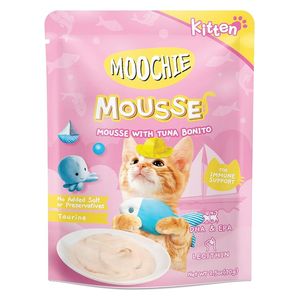 MOOCHIE Kitten Mousse With Tuna Bonito Cat Food - 70g
