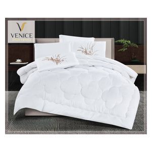  فينيس طقم لحاف صيفي مزدوج 230 × 250 سم - 6 قطع - ابيض 