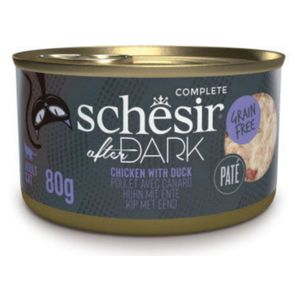 Schesir Dark Chicken With Duck in Pate Cat Food - 80g