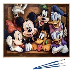 تينتيكوسا لوحة تلوين ميكي ماوس بالأرقام - X2837  - 50×40 سم