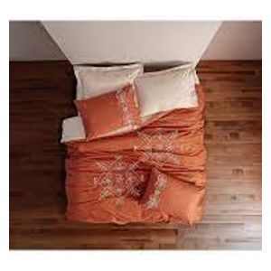صدف طقم غطاء لحاف مزدوج 220 × 200 سم - 6 قطع - بيجي