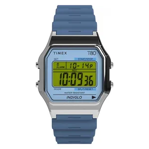  Timex Watch TW2W43900 For Unisex - Digital Display, Plastic Band - Blue 