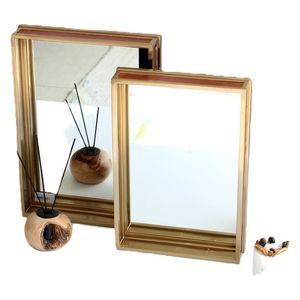  Leather Tray Glass Top - 40x30 cm 