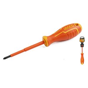  Ingco HISD81PH2100 - Insulated Phillips Screwdriver - 100mm - Orange 