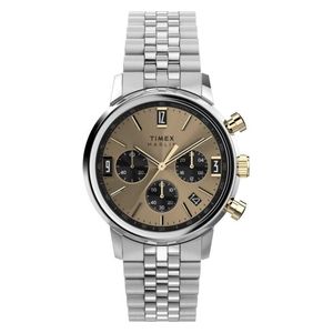  Timex Watch TW2W60100 For Men - Analog Display, Stainless Steel Band - Silver 