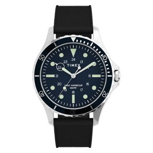  Timex Watch TW2U55700 For Men - Analog Display, Rubber Band - Black 
